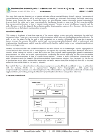 IRJET- Transaction based Block Chain Cryptocurrency | PDF image.