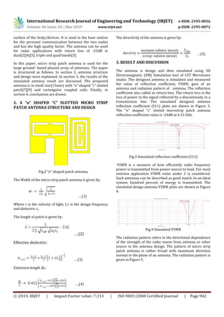 IRJET- Design of Miniature Antenna for Ultra Wide Band Applications | PDF