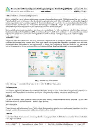 IRJET- Secured Real Estate Transactions using Blockchain Technology | PDF
