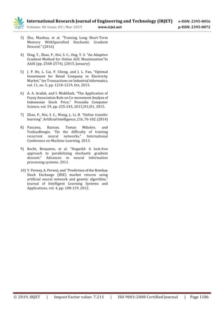 IRJET- Future Stock Price Prediction using LSTM Machine Learning ...