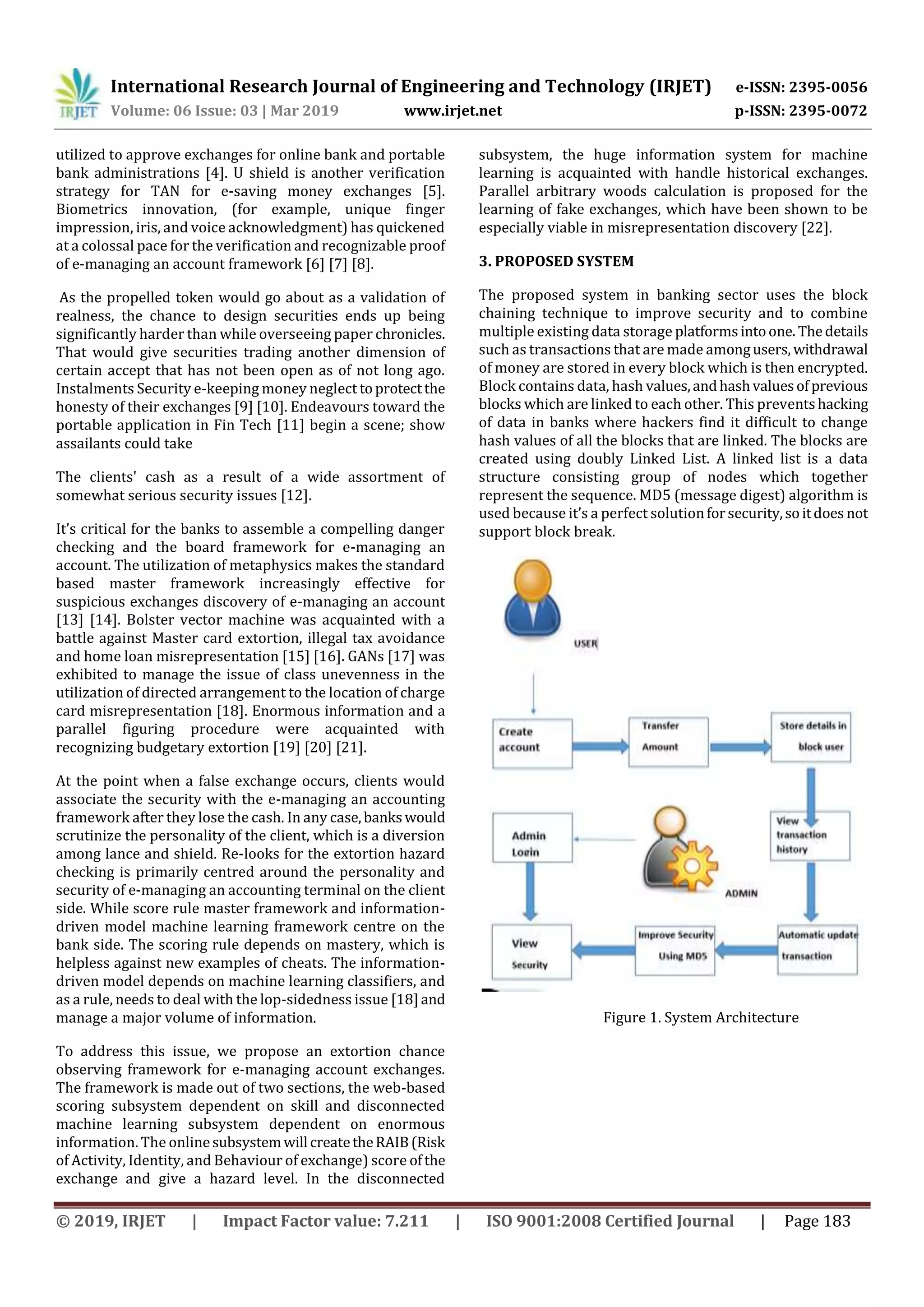 IRJET- Secure Banking System using Block Chain Technology | PDF