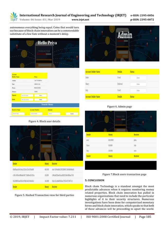 IRJET- Secure Banking System using Block Chain Technology | PDF