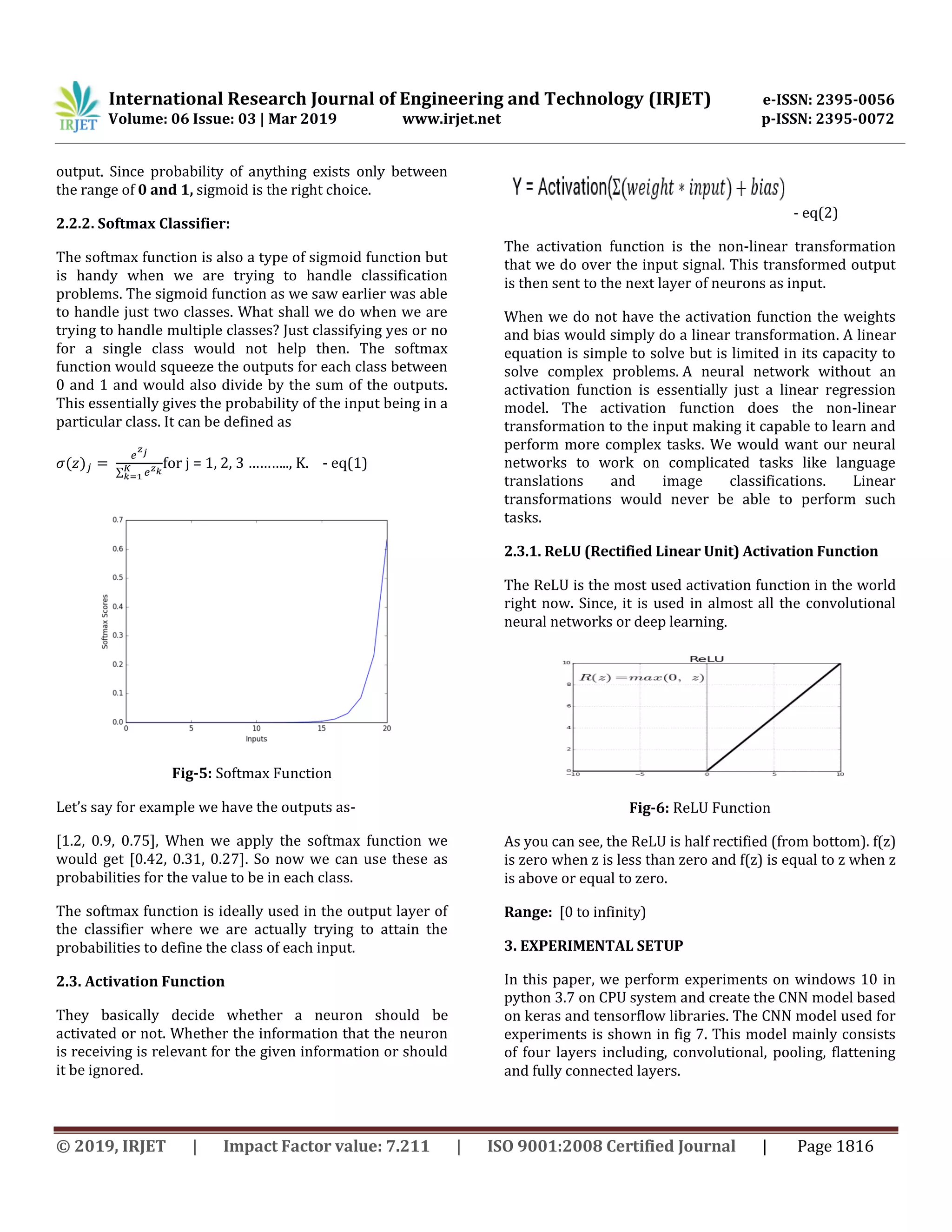 IRJET- Machine Learning based Object Identification System using Python ...