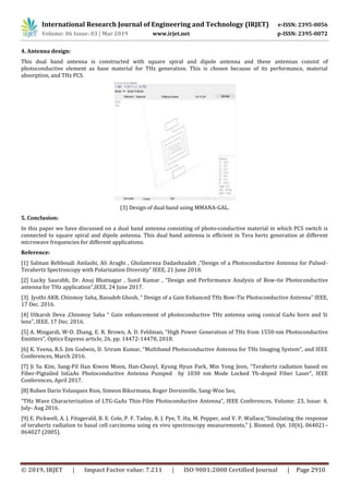 IRJET- Ultrafast Photoconductive Antenna with Dual-Band | PDF