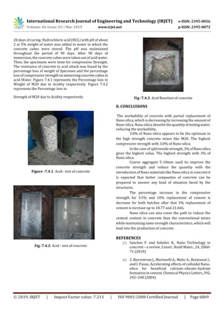 IRJET- Experimental Investigation on Nano Concrete with Nano Silica and ...
