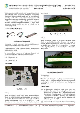 IRJET- Automatic Water Level Indicator and Controller by using ARDUINO ...