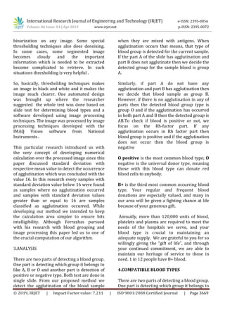 IRJET- Automated Blood Group Recognition System using Image Processing ...