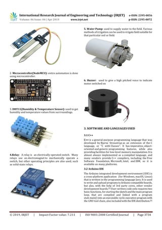 IRJET- Smart Irrigation System and Crop Prediction | PDF