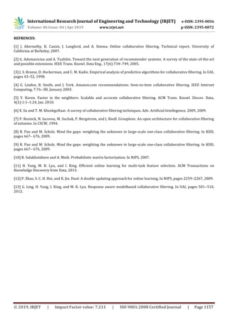 IRJET- Boosting Response Aware Model-Based Collaborative Filtering | PDF