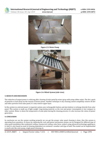 IRJET- Automated Solar Panel Cleaning System using IoT | PDF
