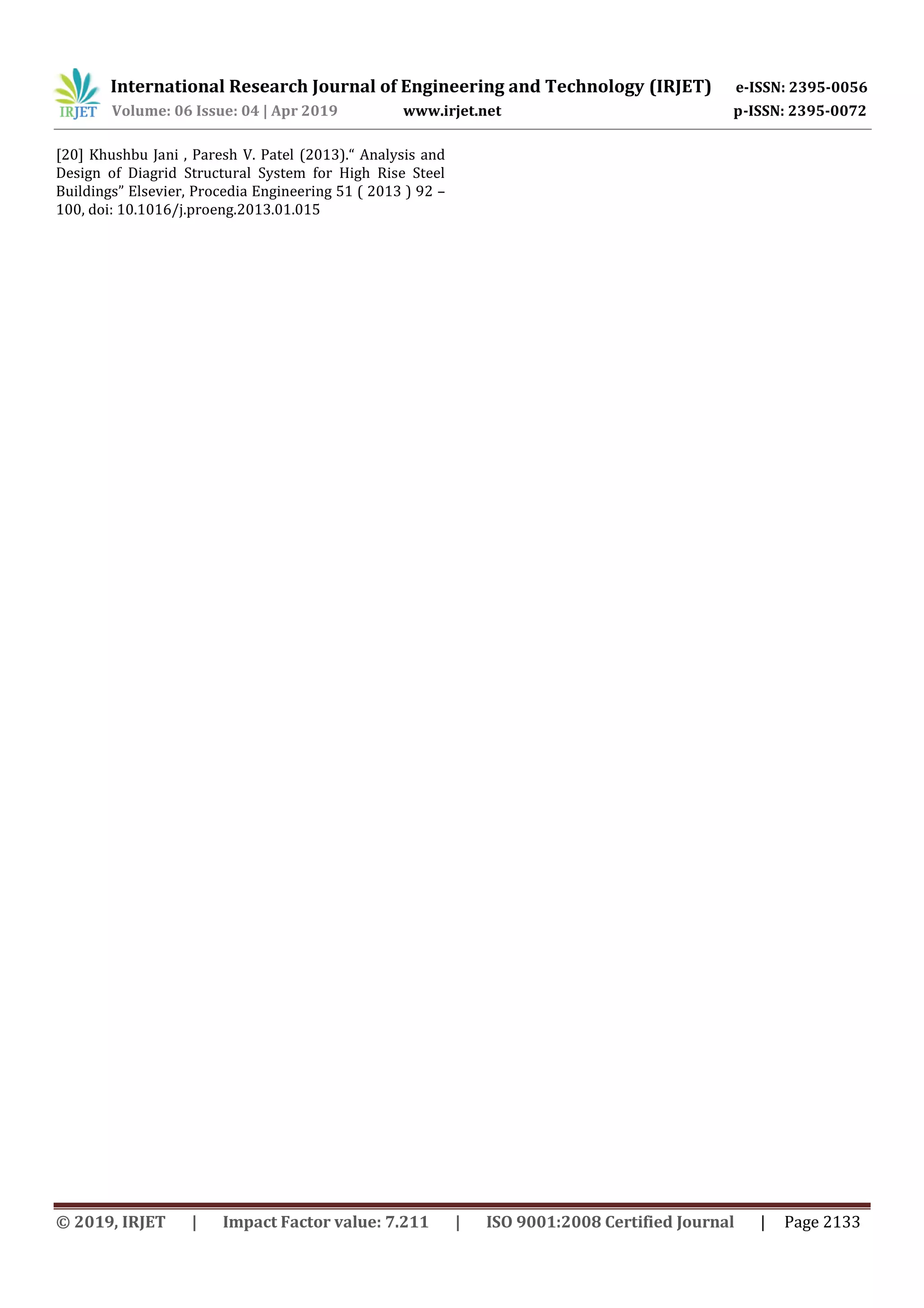 IRJET- Comparative Study of different Shapes of Diagrid Structure ...