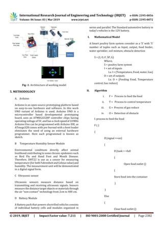 IRJET- IoT based Smart Poultry Farm | PDF