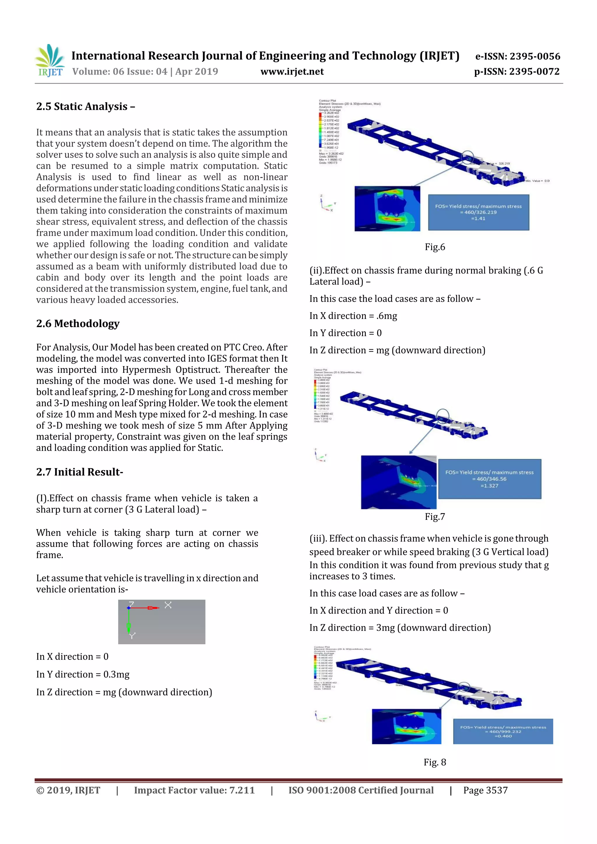 IRJET- Design and Durability Analysis of Ladder Chassis Frame | PDF