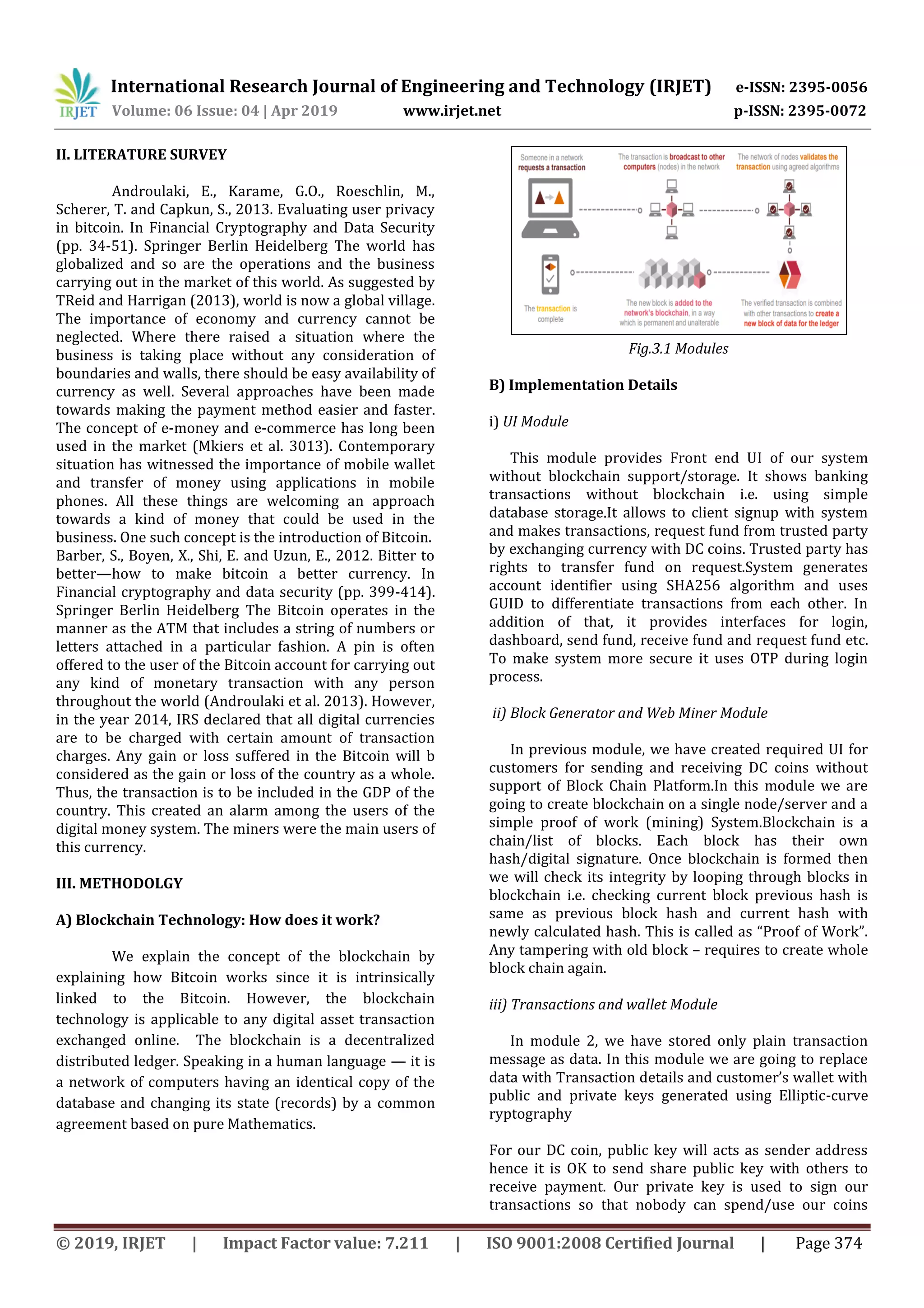 IRJET- Block Chain based Banking Application | PDF