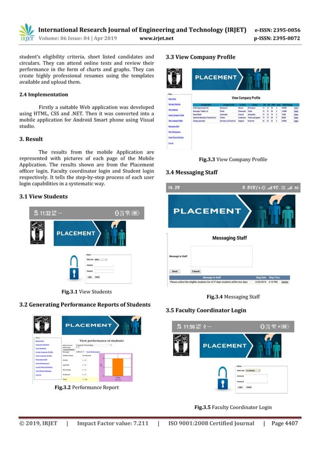 IRJET- Enhanced Mobile Application for Training and Placement Cell | PDF