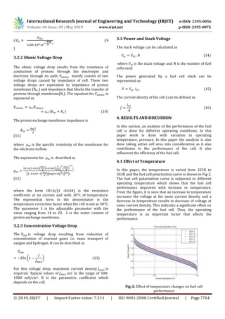 IRJET- Performance Analysis and Simulation of Fuel Cell System | PDF