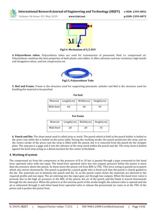 IRJET- Design and Development of Pneumatic Punching Machine | PDF