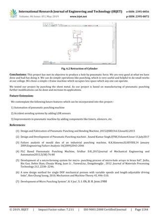 IRJET- Design and Development of Pneumatic Punching Machine | PDF