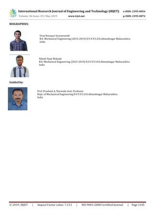 IRJET- Design and Development of Pneumatic Punching Machine | PDF