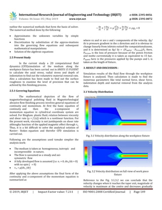 IRJET- CFD Modeling and Optimization of Magneto-Rheological Abrasive ...