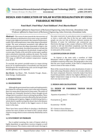 IRJET- Design and Fabrication of Solar Water Desalination by using ...