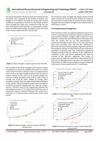 IRJET- Improving SBC of Sandy Soil by Cement Grouting Technique | PDF
