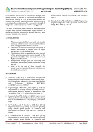 IRJET- Improving SBC of Sandy Soil by Cement Grouting Technique | PDF
