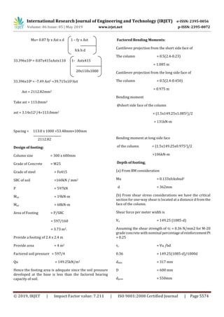 IRJET- Analysis and Design of Multistorey Building (G+3) by using ETABS ...