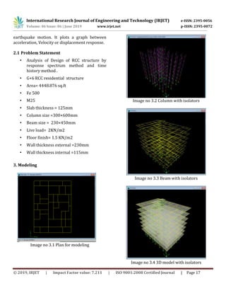 IRJET- Earthquake Analysis of Structure by Base Isolation Techniques ...