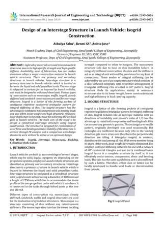 IRJET- Design of an Interstage Structure in Launch Vehicle: Isogrid ...