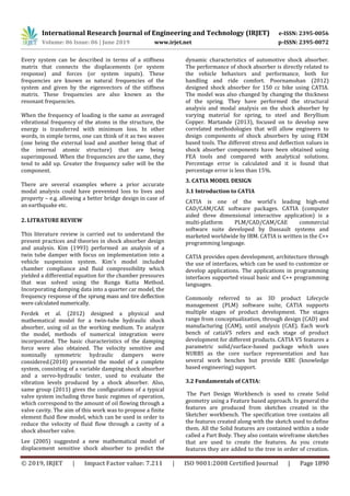 IRJET- Design, Analysis and Optimisation of Shock Absorber | PDF