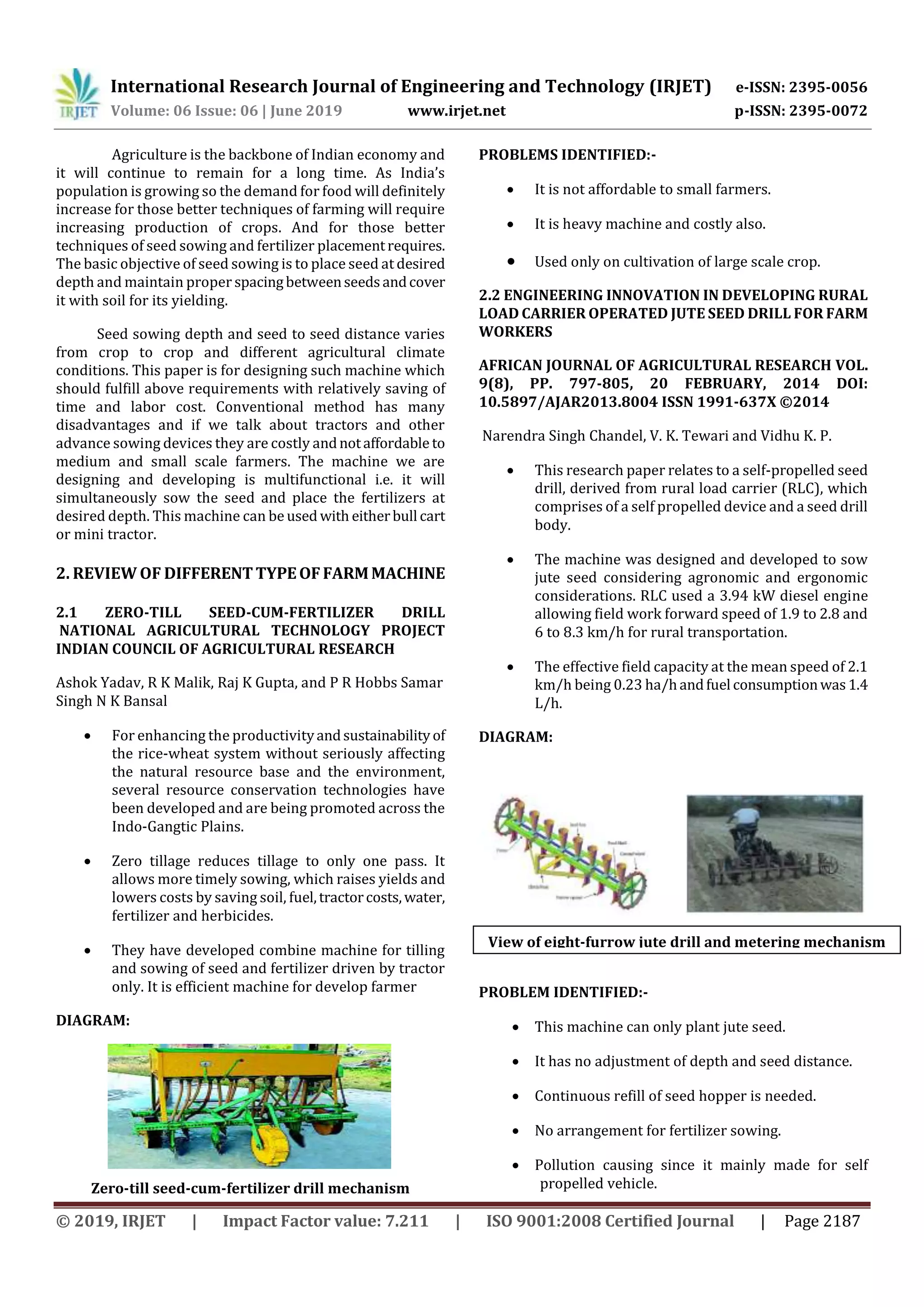 IRJET- Design and Fabrication of Mutipurpose Manually Operated System ...