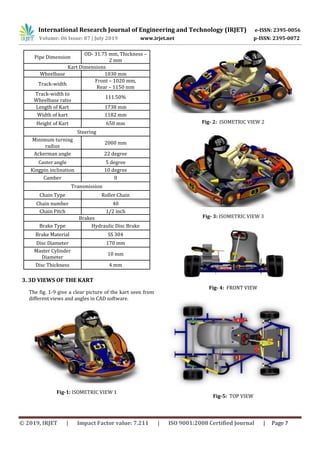 IRJET- Design and Analysis Report of a Professional Go-Kart | PDF