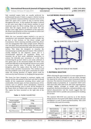IRJET- Design and Analysis Report of a Professional Go-Kart | PDF