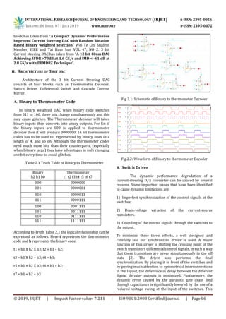 IRJET- Design and Simulation of 12-Bit Current Steering DAC | PDF