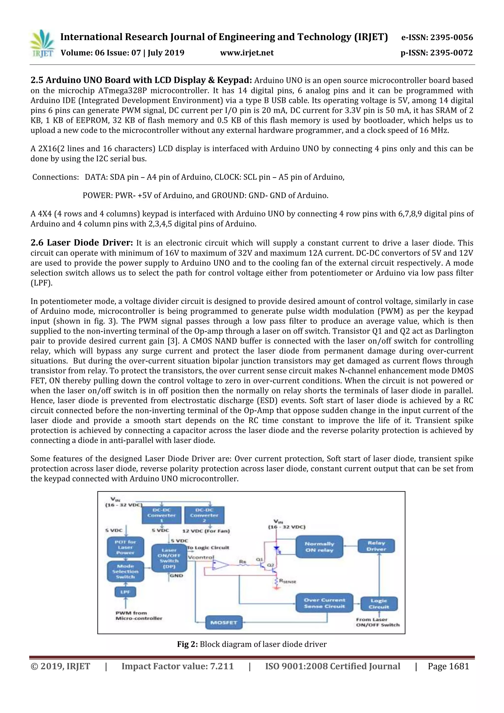 IRJET- Design and Development of a Programmable High Current Laser ...