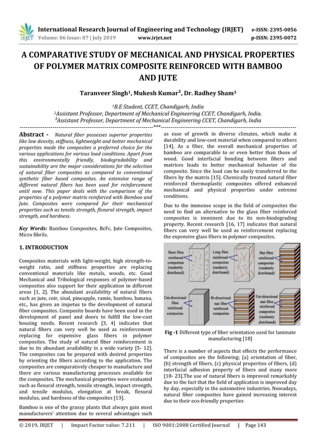 Curated visual reference: Polymer Surface Mechanical Properties Reference: Irjet A Comparative Study Of Mechanical And Physical Properties Of
