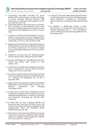 IRJET- Design and Analysis of Microstrip Antenna for 5G Applications | PDF