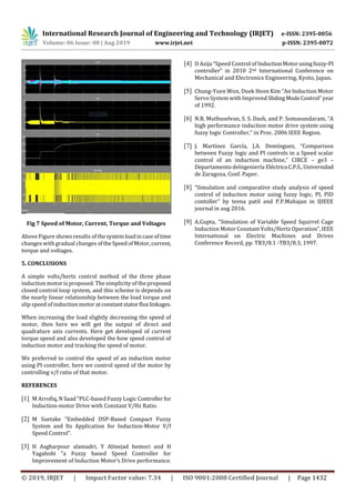 IRJET- Speed Control of Induction Motors using Proposed Closed Loop V/F ...