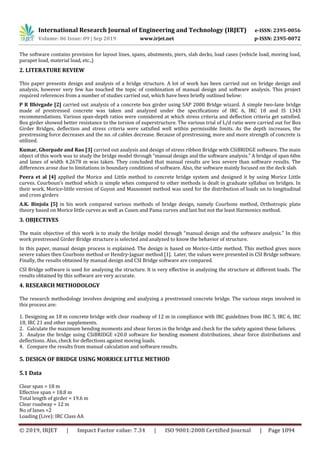 IRJET- Design of a Prestressed Concrete Bridge and Analysis by ...