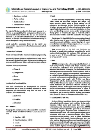 IRJET- Analysis & Design of Multi-Story Building using Staad Pro and E ...