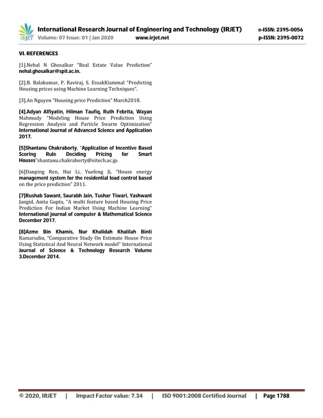 IRJET- House Cost Prediction using Data Science and Machine Learning | PDF