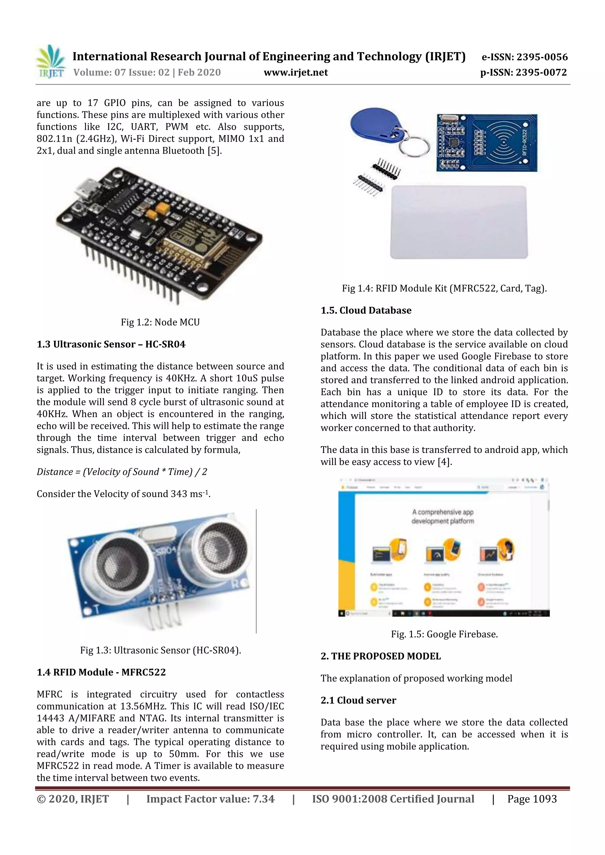IRJET- IoT based Waste Management System and Attendance Monitoring of ...