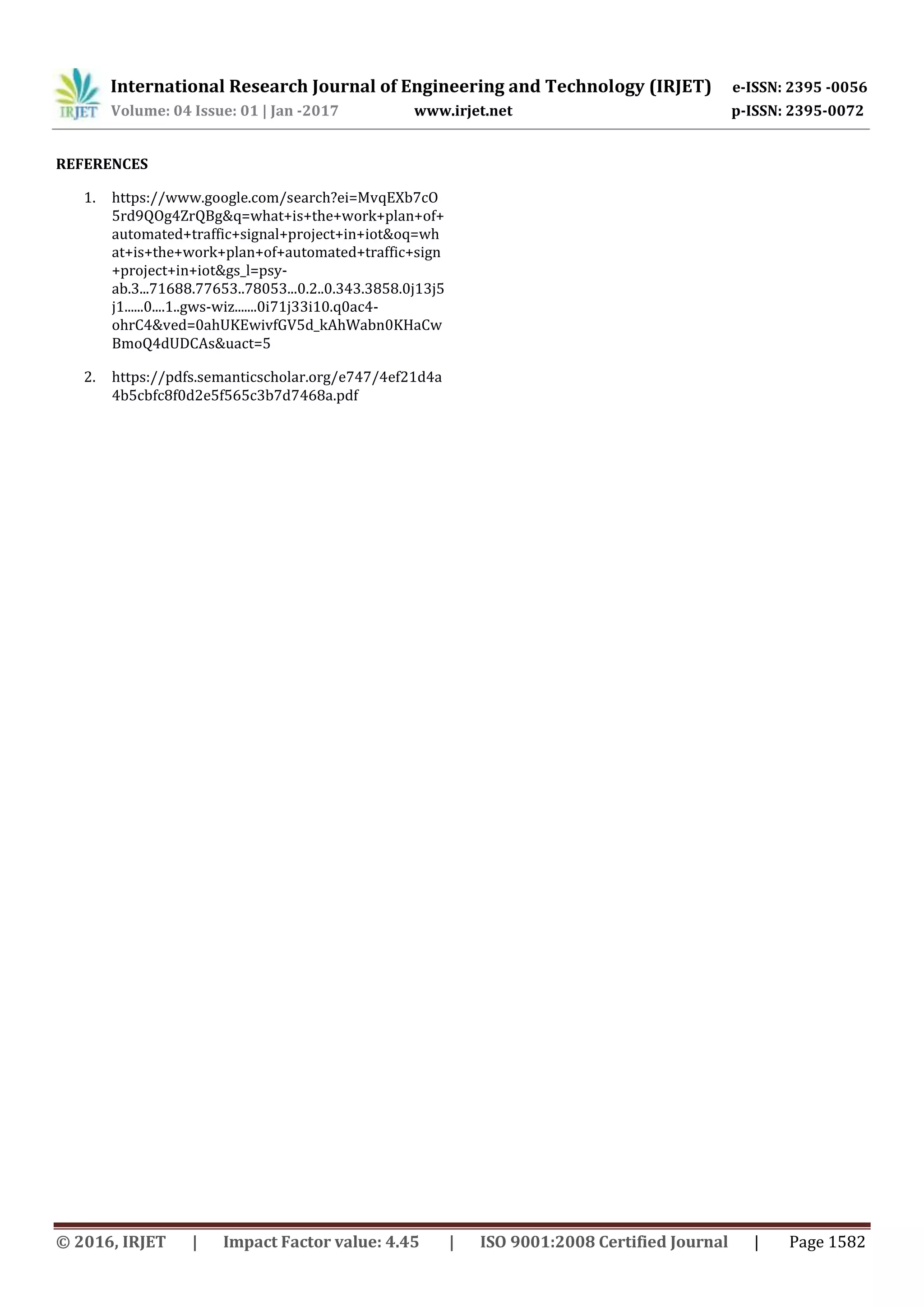 IRJET - Density based Traffic Management System | PDF