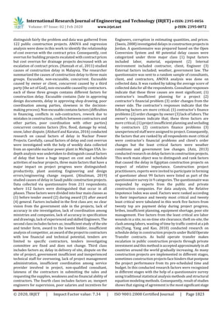 IRJET - Causes, Effects and Minimizing Methods of Construction Projects ...