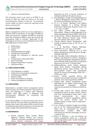 IRJET - Battery Management System | PDF