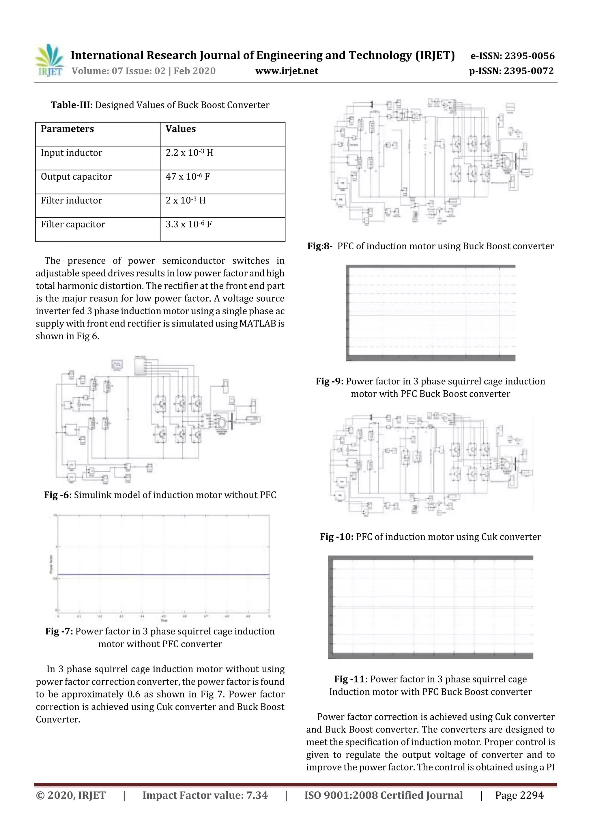 IRJET - A Comparative Analysis of Cuk and Buck Boost Converter for PFC ...