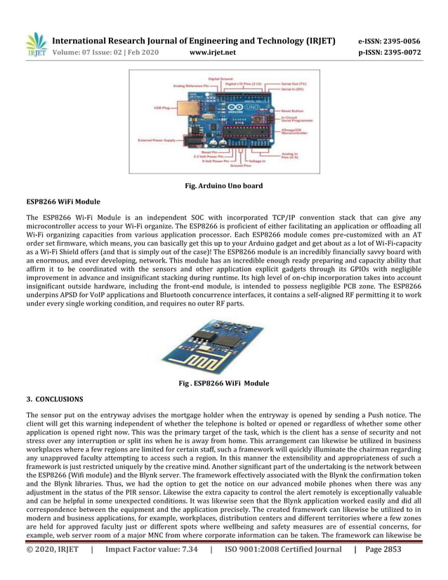 IRJET - Home Security System using Arduino | PDF