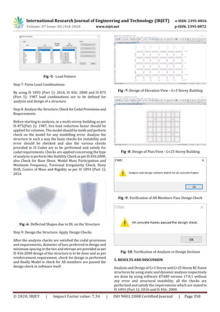 IRJET- Analysis and Design of G+3 Storey and G+25 Storey RC Frame ...