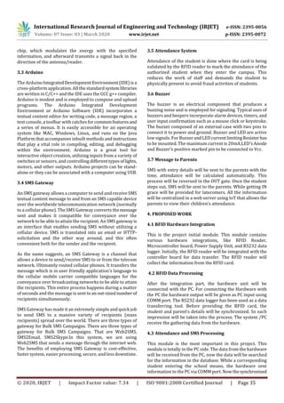 IRJET - Design of Student Security System using RFID Mechanism | PDF